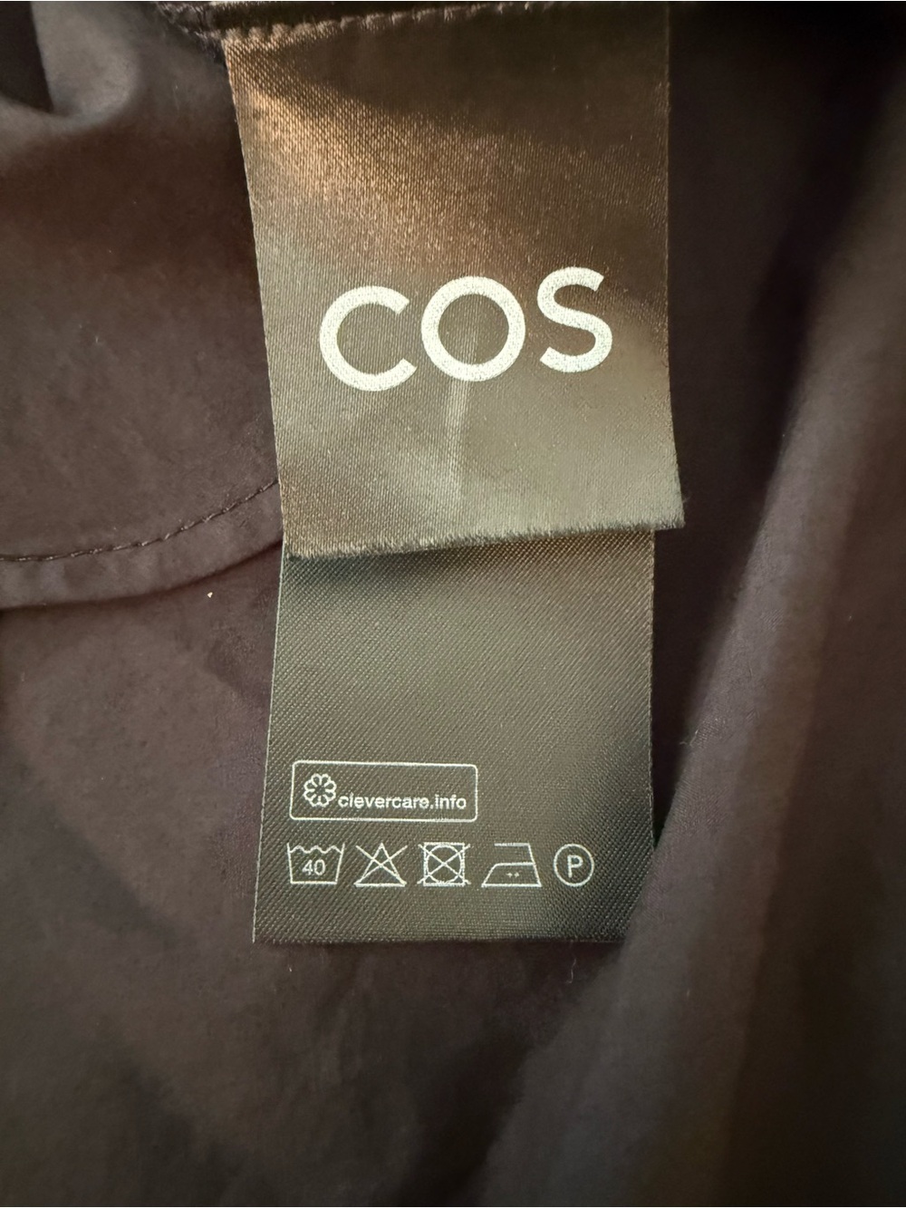 COS Asymmetric Mini T Shirt Dress Size M Black Mixed Media Minimalist Oversized - Picture 9 of 15